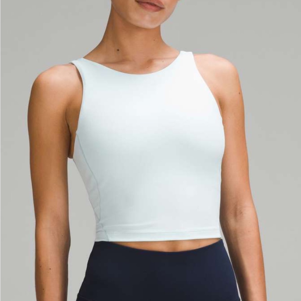 Lululemon Athletica White Crop Top
